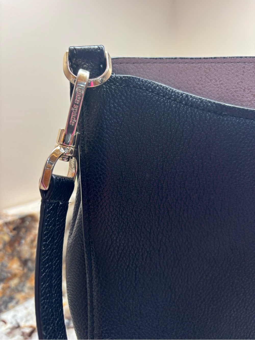 kate spade Black Pebbled Leather Crossbody Bag - Picture 16 of 17